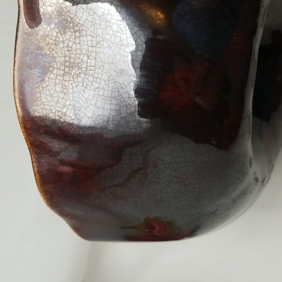 Antique Redware Large Fluted Tube Baking Pan - Picture 4 of 15